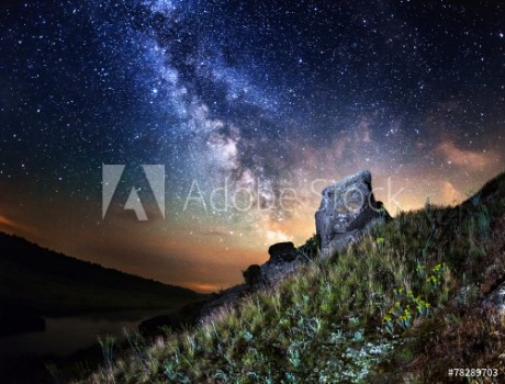 Bild på Milky Way Summer night in Ukraine